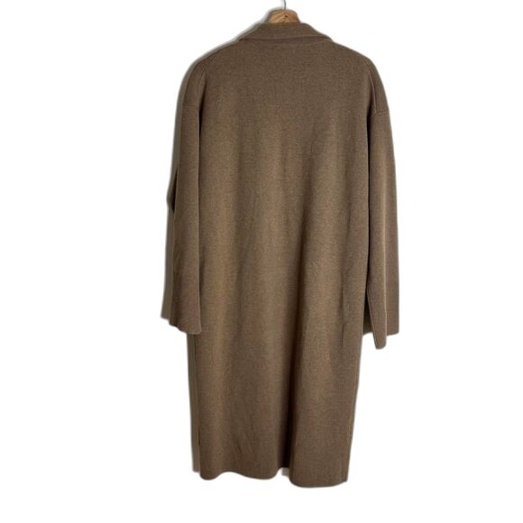 J.Crew Sweater Blazer Womens Medium Camel Brown Ella Long Coatigan Open Front - Picture 11 of 12